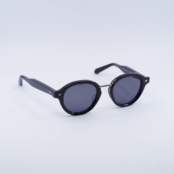 Valentino ESSENTIAL-IV VLS-132A Sunglasses Black Round Frame, Grey Lenses - Picture 9 of 11